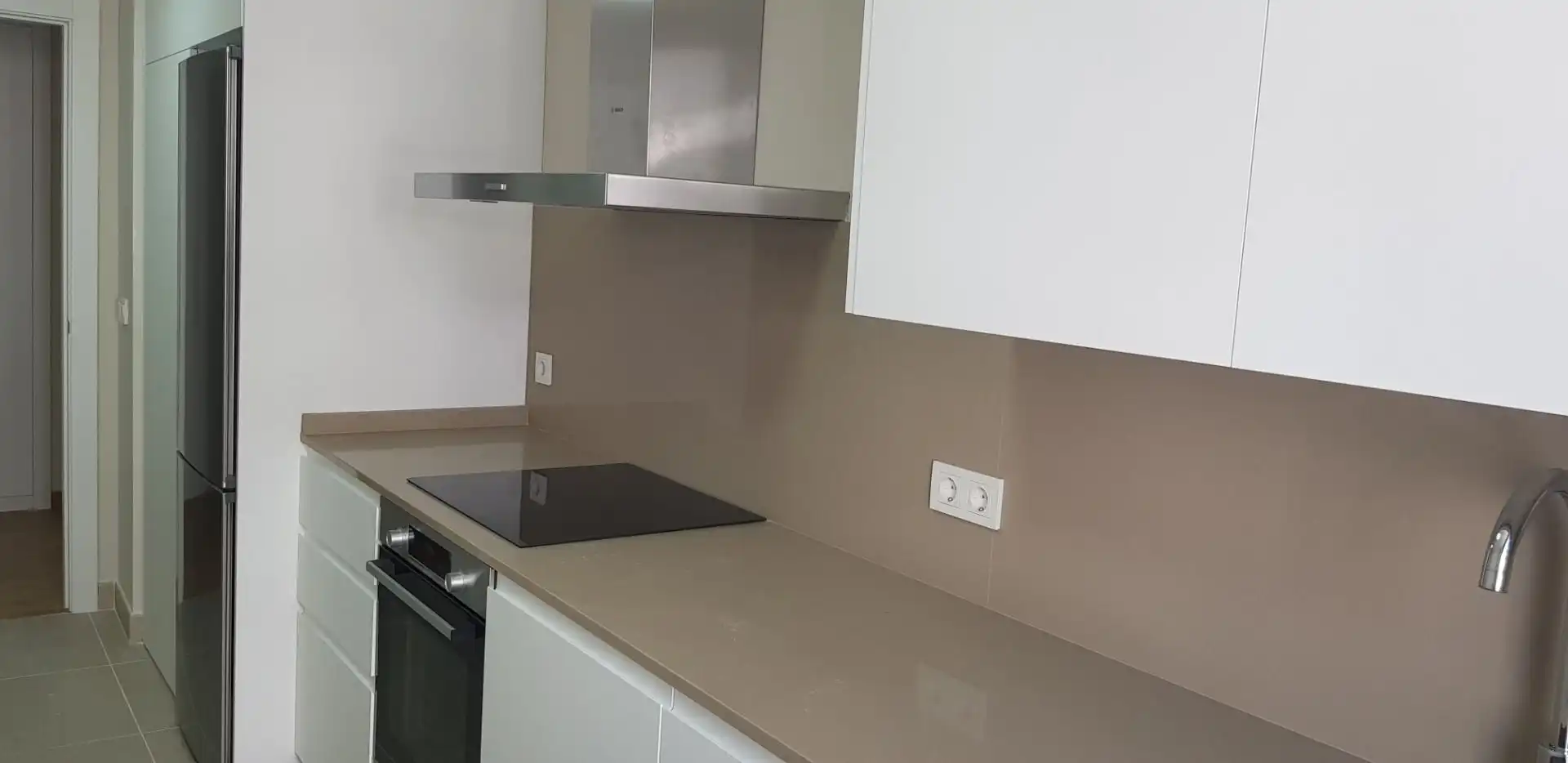 Cocina de Piso de alquiler en Málaga con Aire acondicionado, Parquet y Terraza