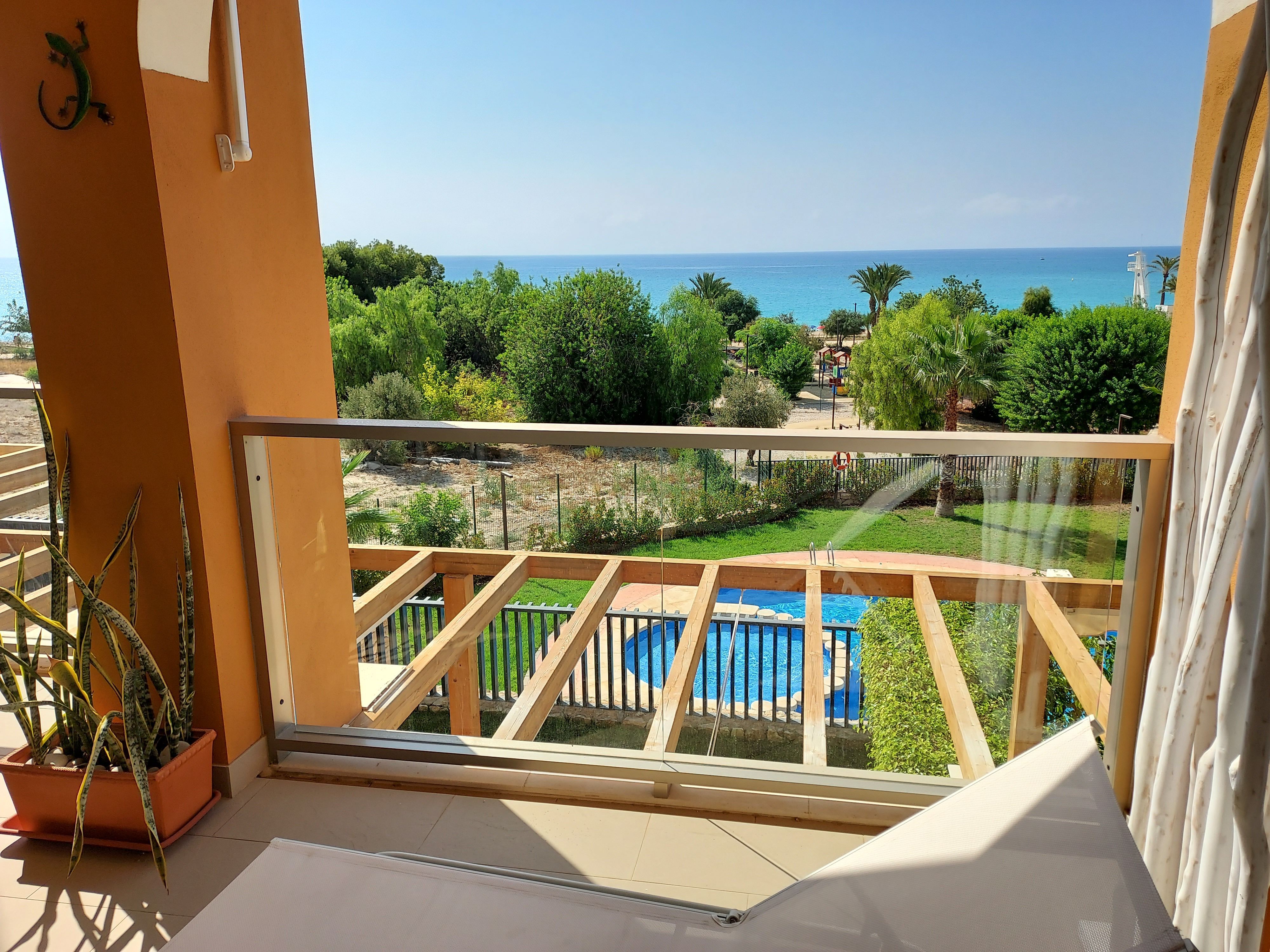Balcony of Flat to rent in Villajoyosa / La Vila Joiosa  with Air Conditioner, Terrace and Swimming Pool