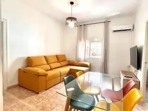 Sala de estar de Planta baja de alquiler en Murcia con Aire acondicionado y Amueblado