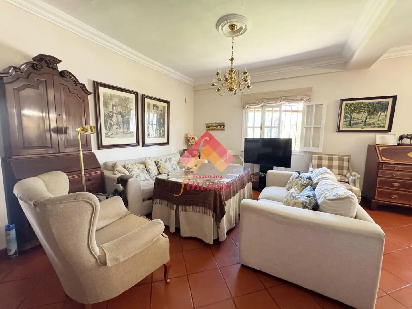 Sala de estar de Casa o chalet en venta en Ronda con Calefacción, Jardín privado y Piscina
