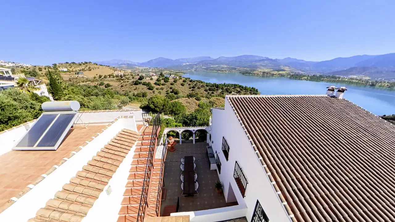 Terrassa de Casa o xalet en venda en Viñuela amb Aire condicionat, Terrassa i Piscina