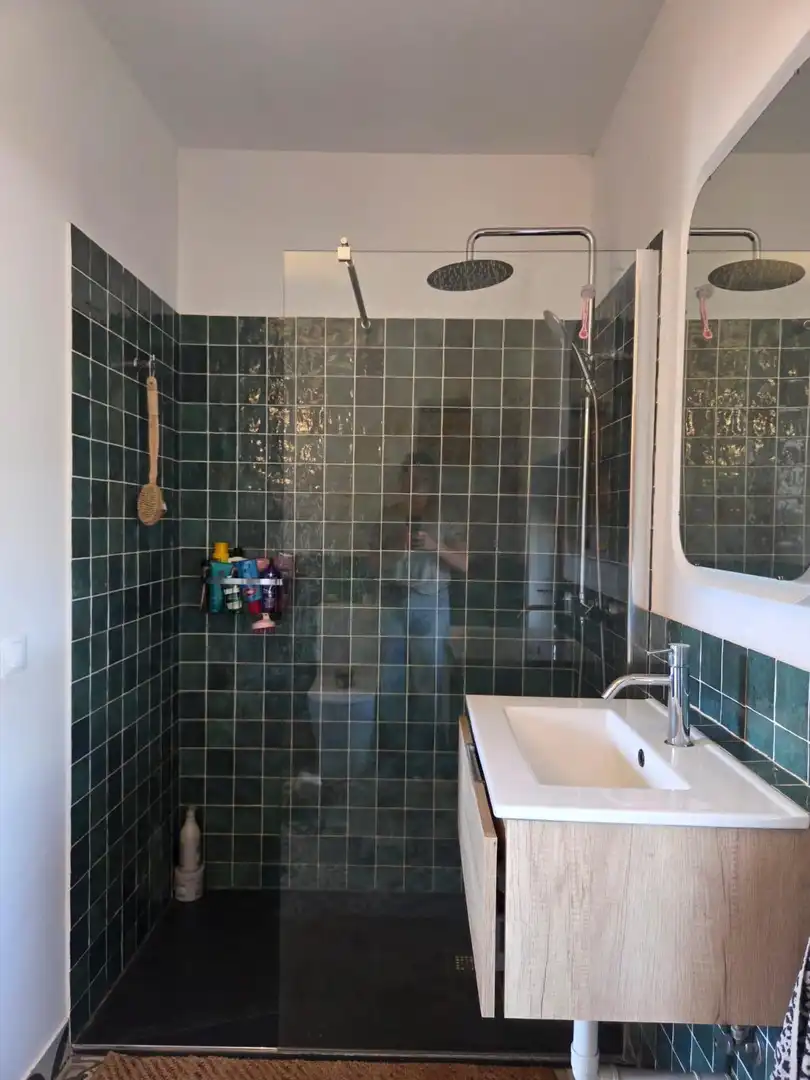Badezimmer von Country house zum Verkauf in Álora mit Klimaanlage, Heizung und Privatgarten
