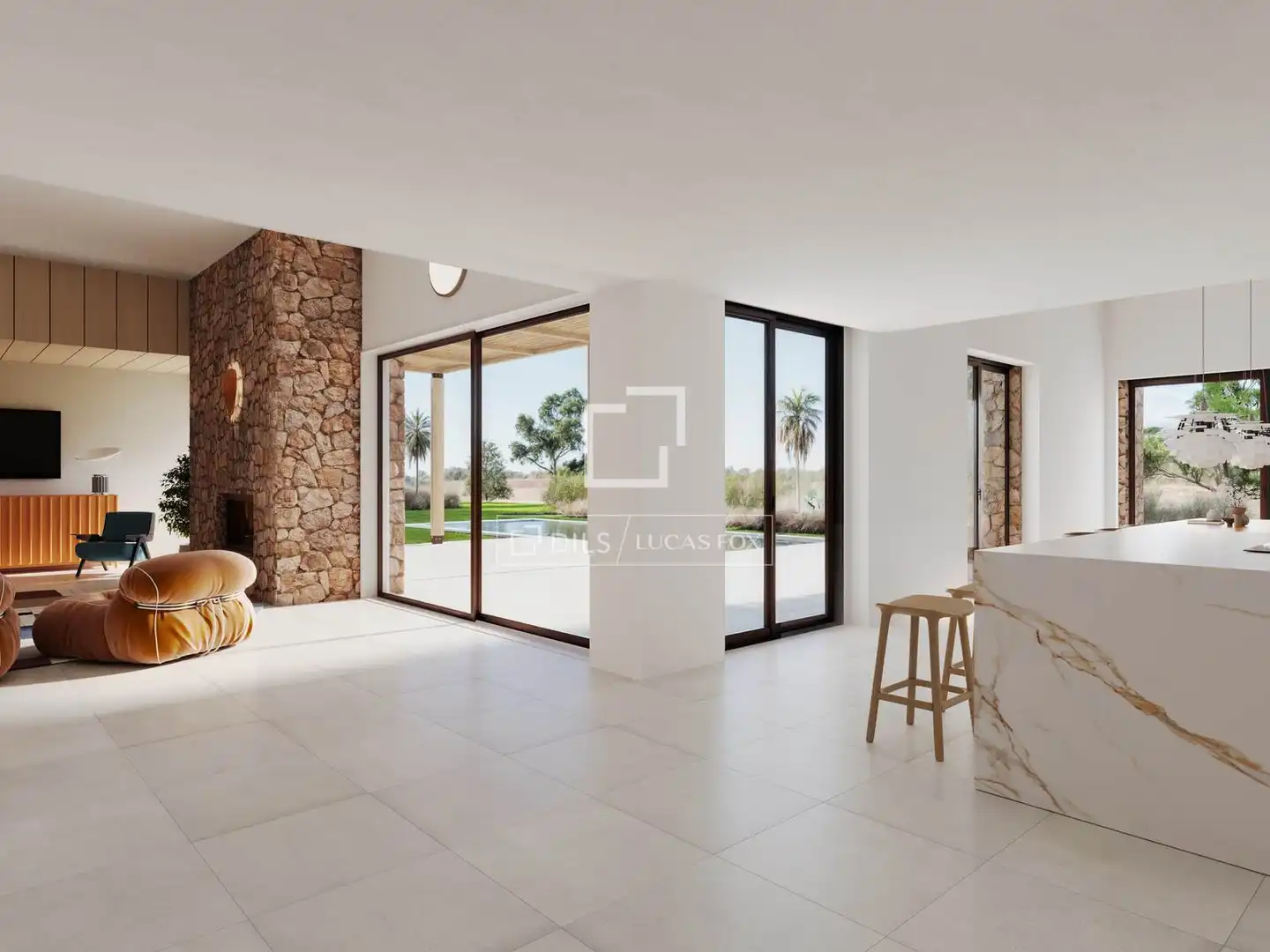 Sala de estar de Casa o chalet en venta en Formentera con Aire acondicionado, Calefacción y Jardín privado