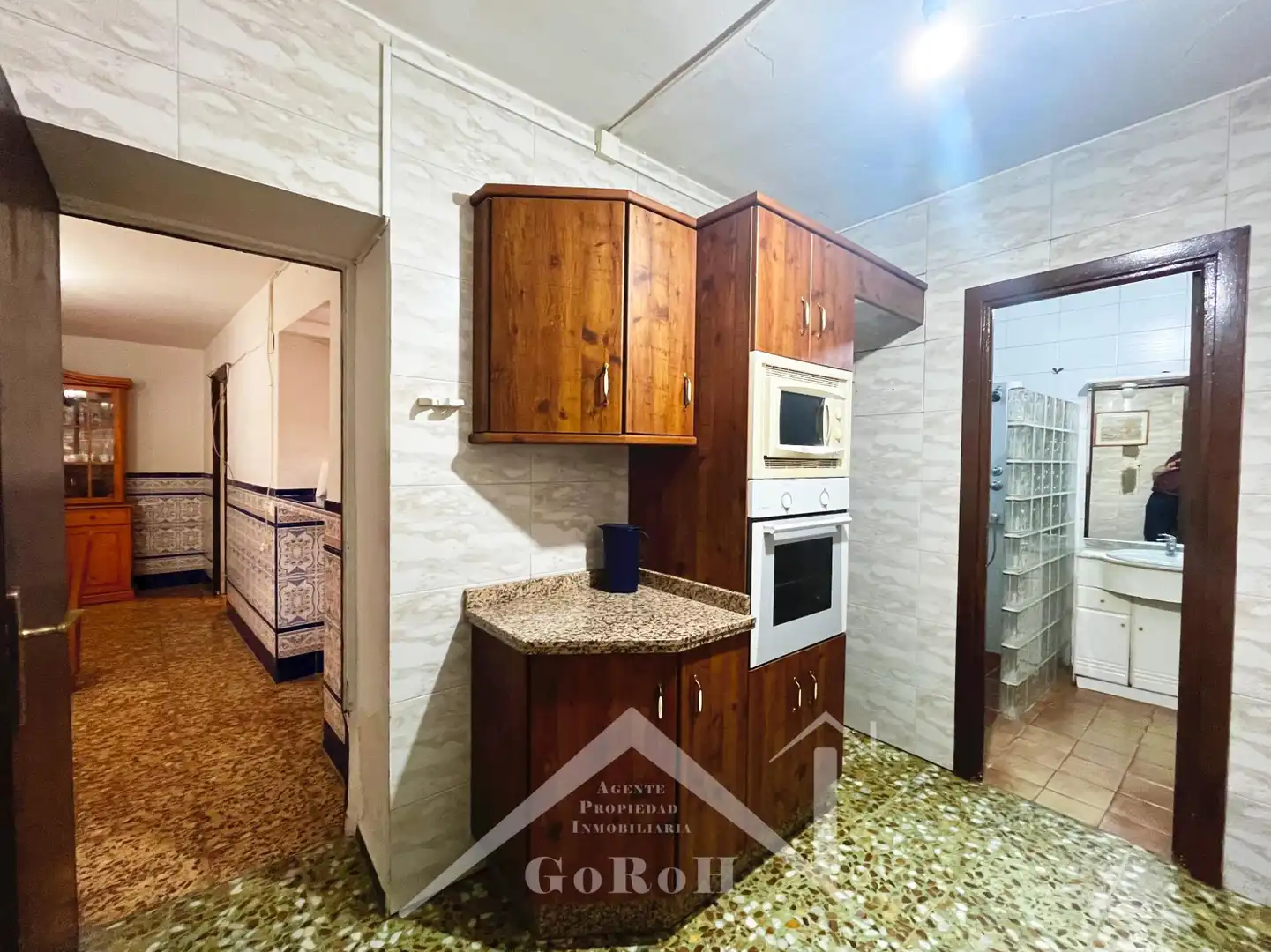 Cocina de Casa adosada en venta en Almadén de la Plata con Aire acondicionado, Terraza y Trastero