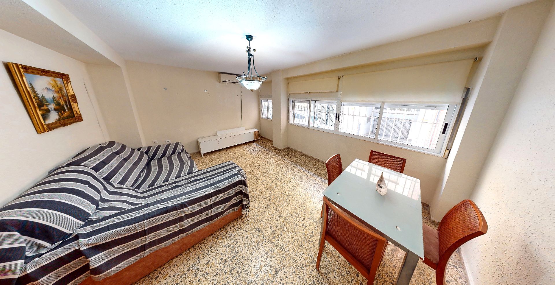 Living room of Flat for sale in Alicante / Alacant  with Air Conditioner, Furnished and Oven