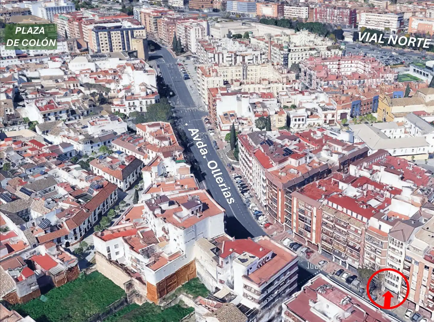 Vista exterior de Oficina en venda en Córdoba amb Aire condicionat i Traster