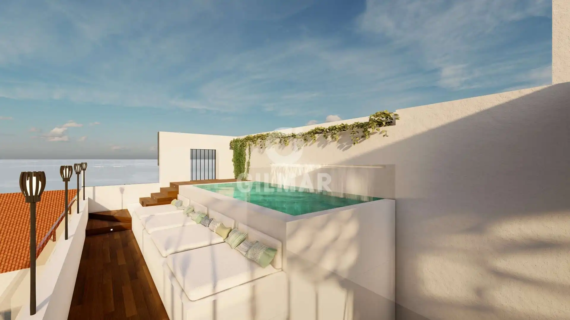 Terrasse von Fabrik Grundstücke zum Verkauf in Estepona