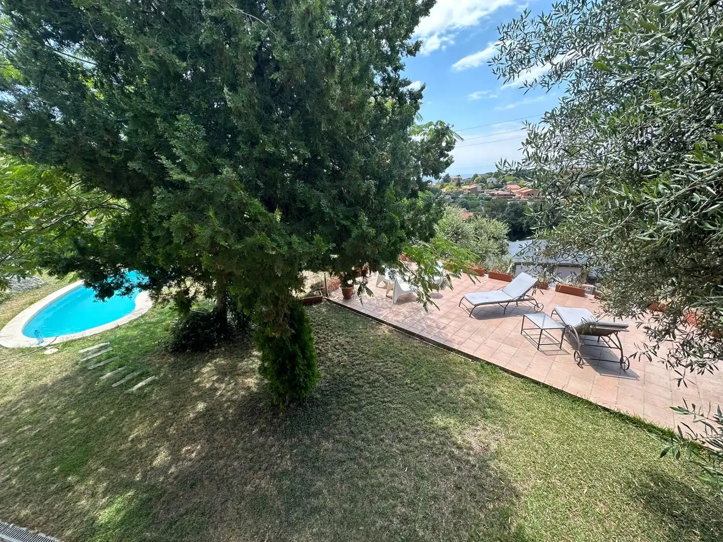Terraza de Casa o chalet en venta en L'Ametlla del Vallès con Aire acondicionado, Jardín privado y Parquet