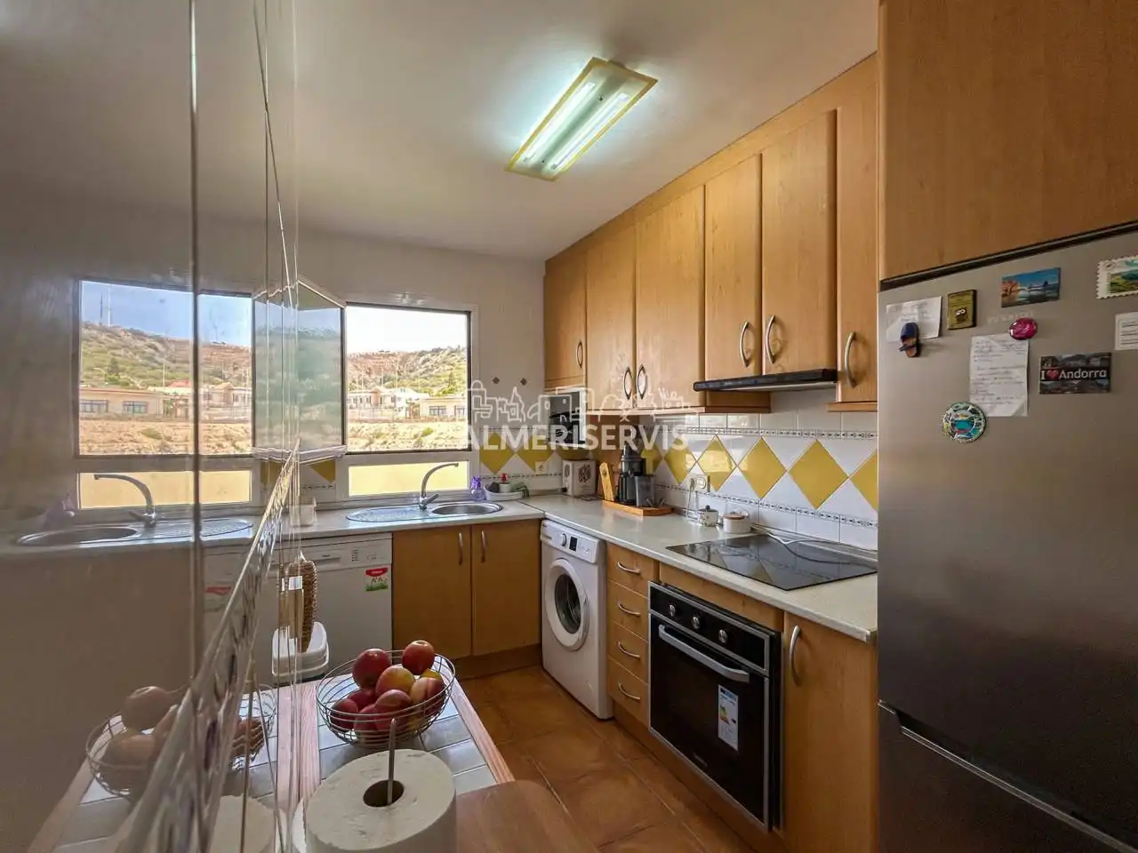 Cocina de Piso de alquiler en El Ejido con Terraza, Amueblado y Piscina comunitaria