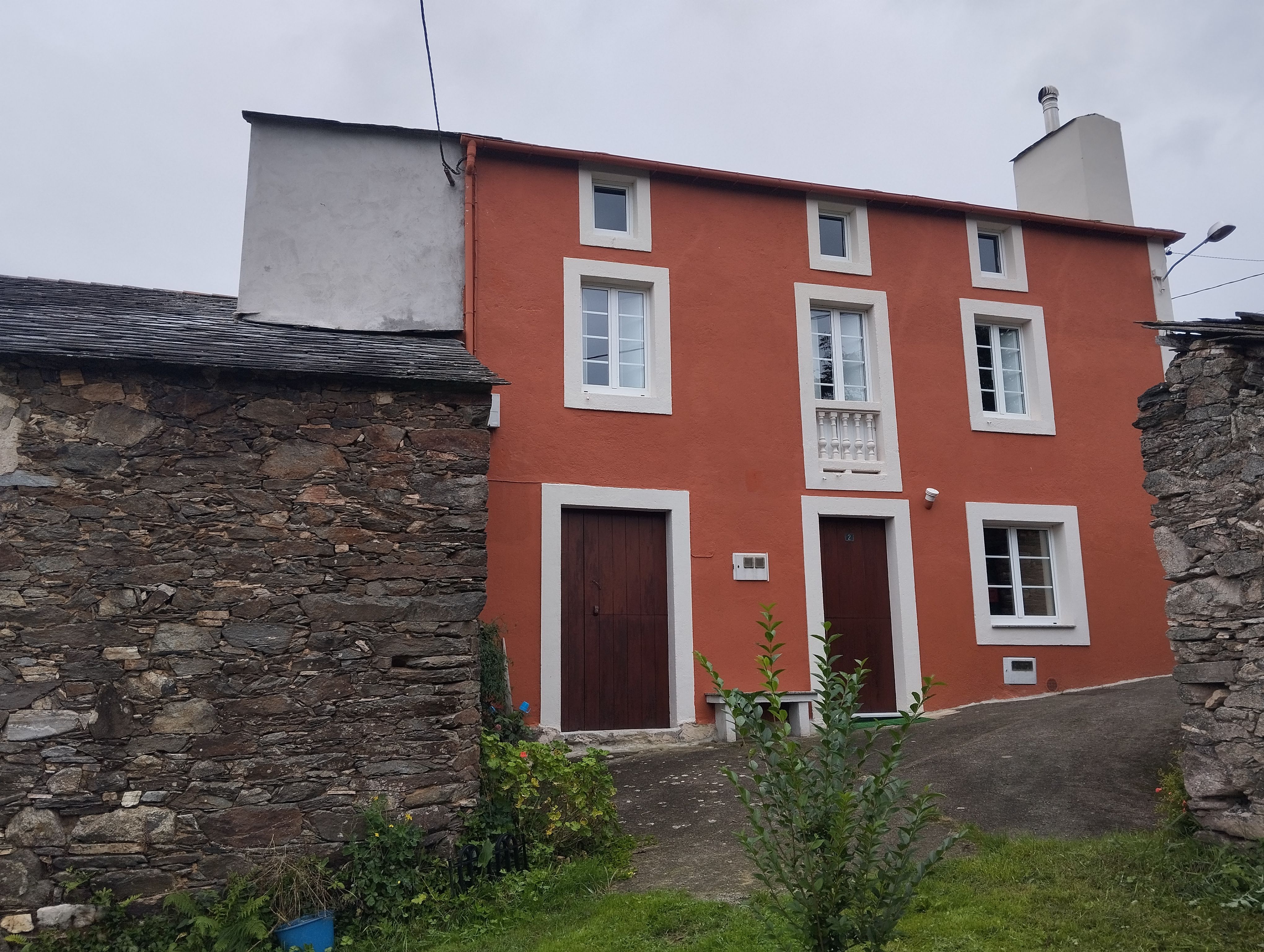 Exterior view of House or chalet for sale in Ourol  with Private garden and Furnished