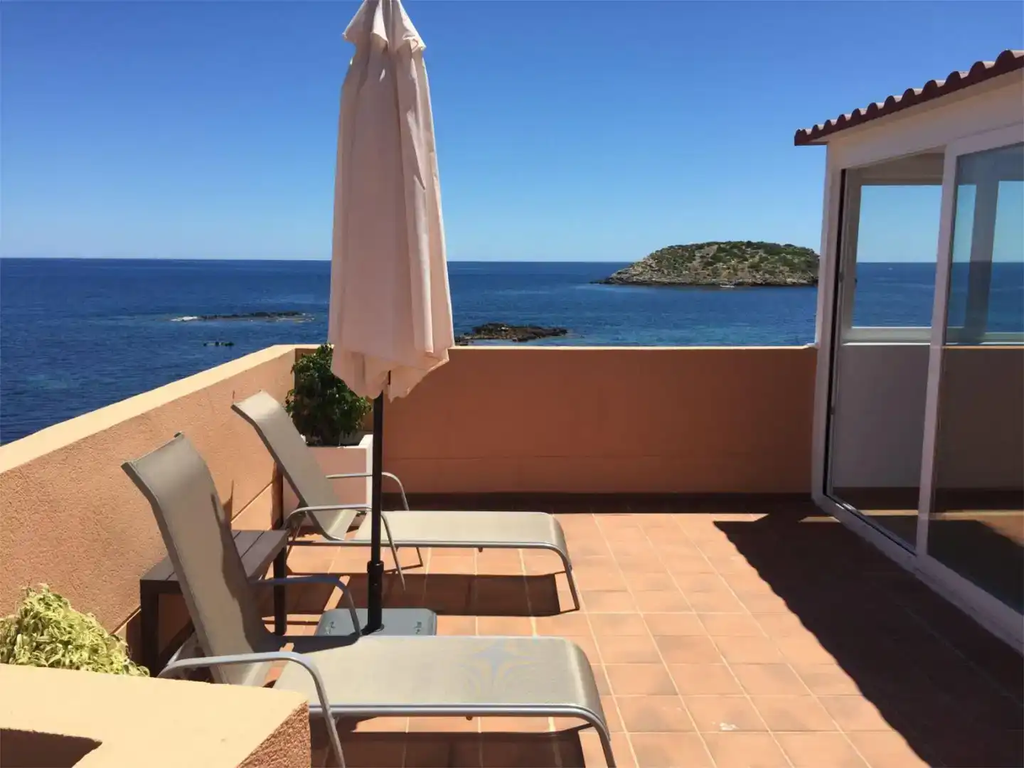 Terraza de Piso en venta en Santa Eulària des Riu con Aire acondicionado, Piscina y Balcón