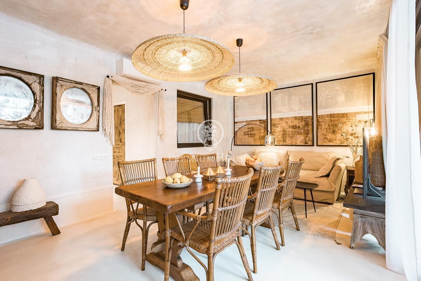 Dining room of Attic for sale in  Barcelona Capital  with Air Conditioner, Heating and Terrace