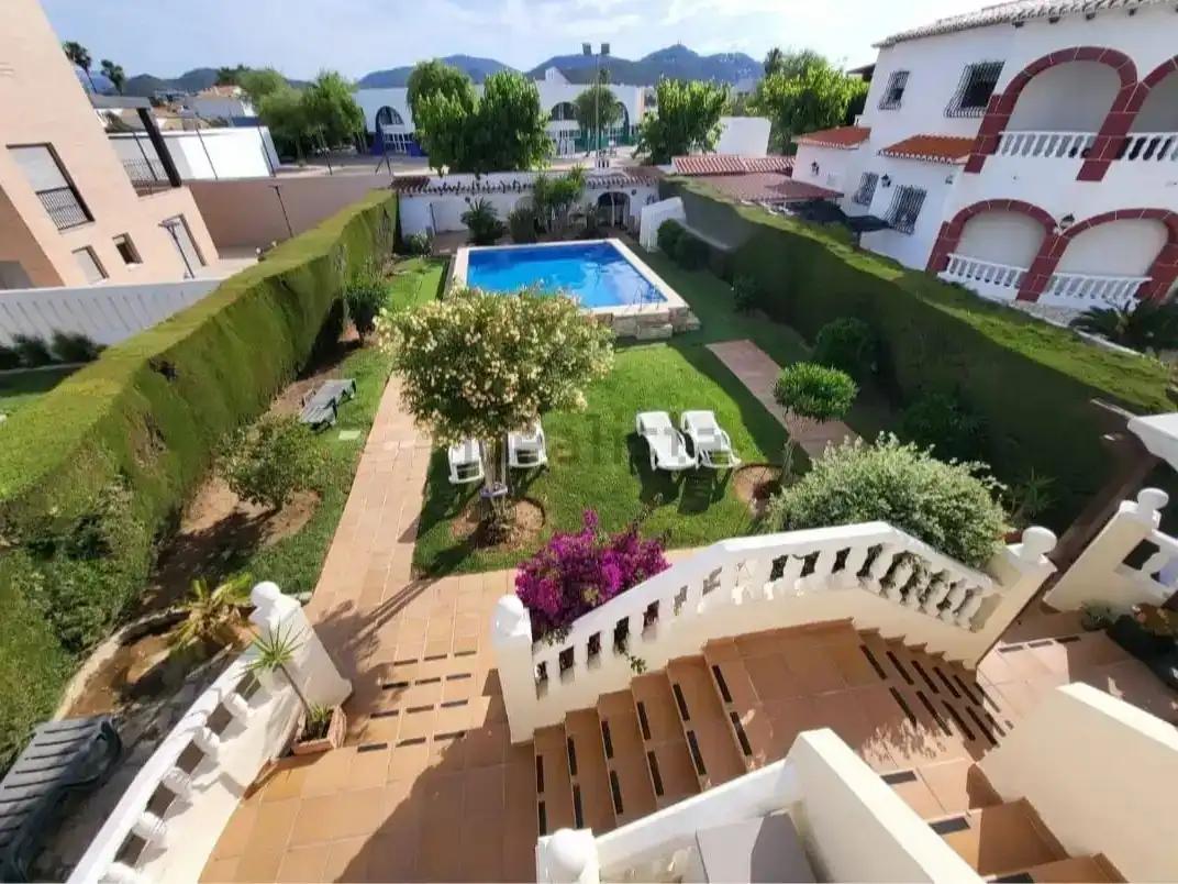 Garden of Flat for sale in Oliva  with Air Conditioner, Storage room and Swimming Pool