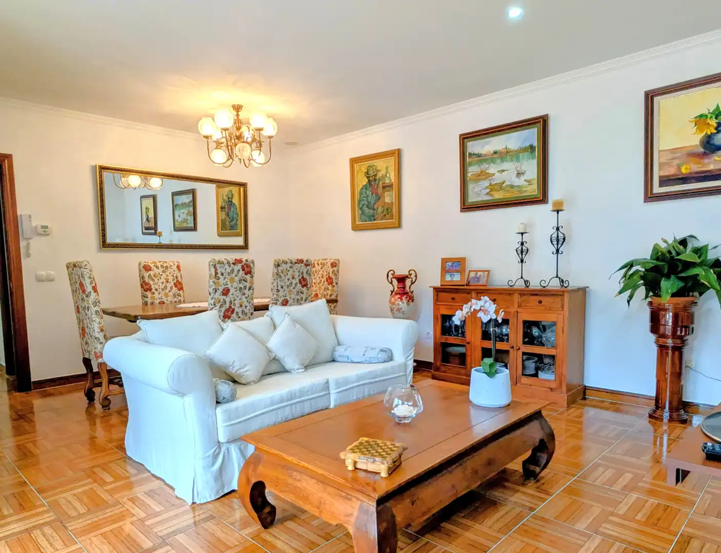Wohnzimmer von Haus oder Chalet zum Verkauf in Calonge i Sant Antoni mit Heizung, Privatgarten und Terrasse