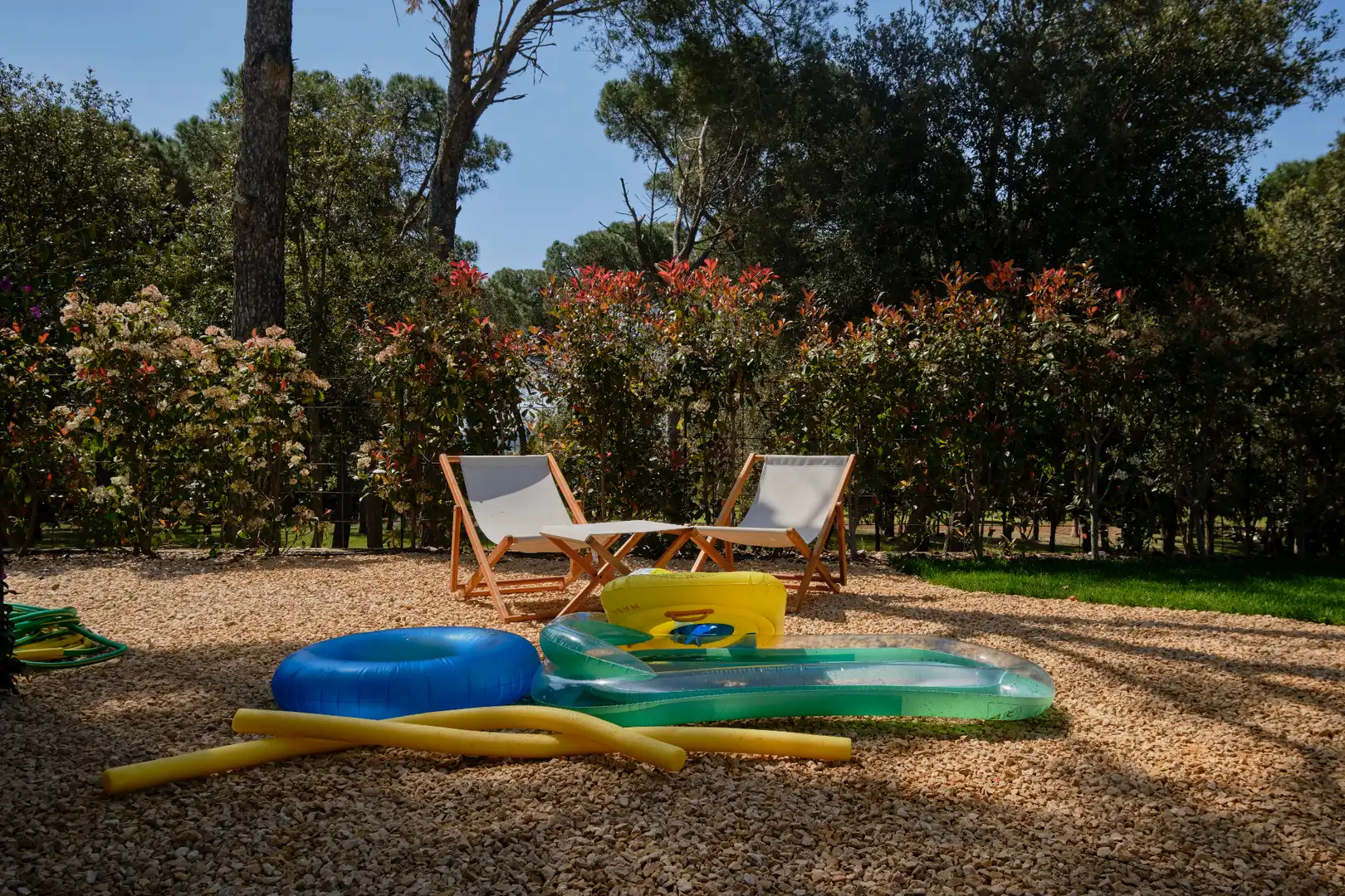 Garden of Houses for rent in Mont-ras  with Air Conditioner, Heating and Private garden