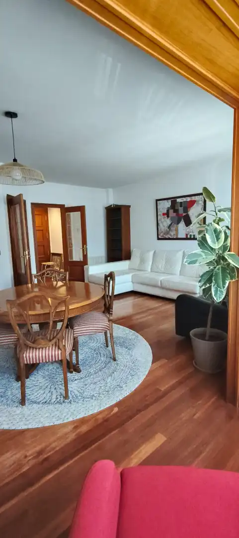 Sala d'estar de Pis de lloguer en Getxo  amb Terrassa, Moblat i Balcó