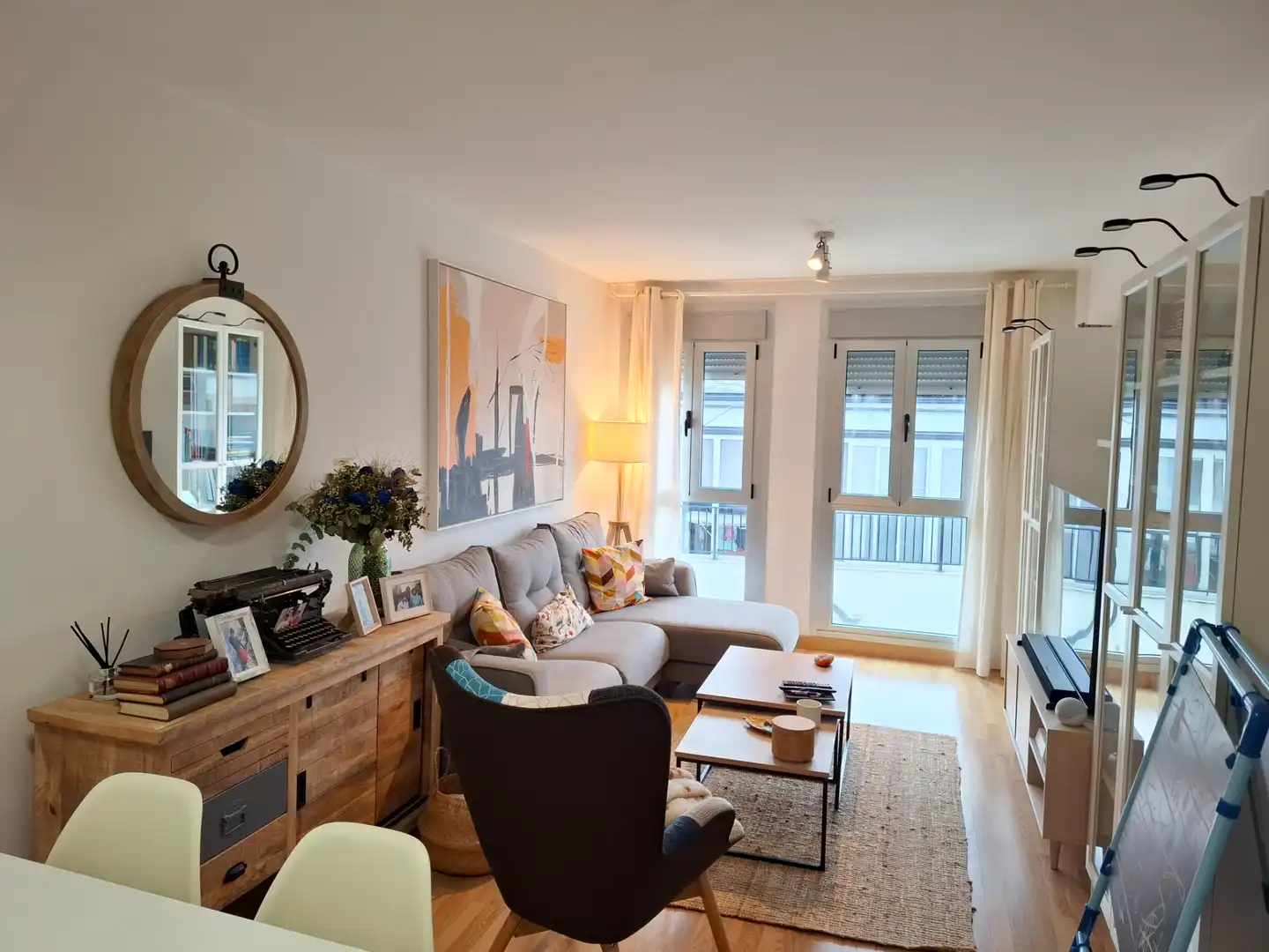 Living room of Flat for sale in Viveiro  with Heating, Storage room and Furnished