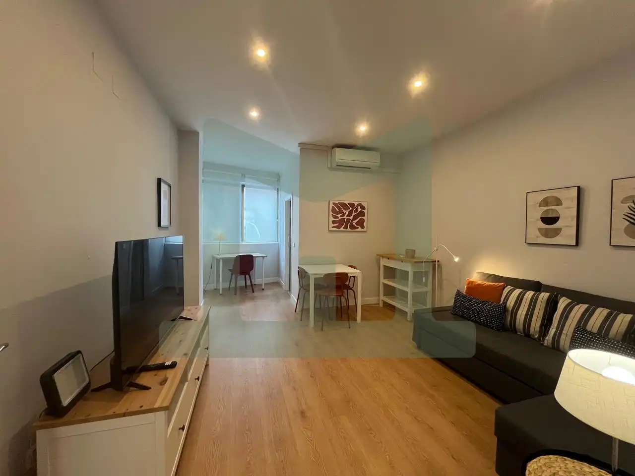 Sala de estar de Piso de alquiler en Madrid con Aire acondicionado y Amueblado