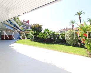 Garden of Flat to rent in Sitges  with Air Conditioner, Terrace and Swimming Pool