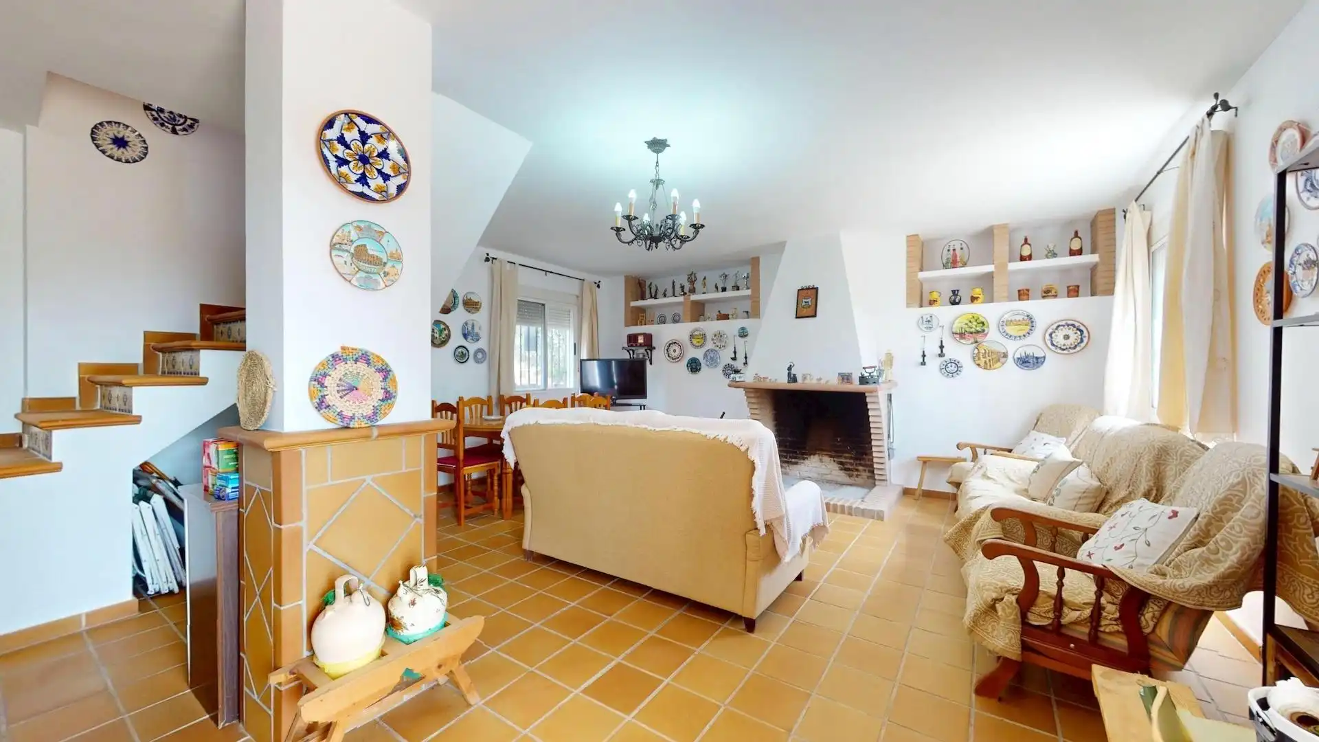 Living room of Houses for sale in Montoro  with Private garden and Terrace