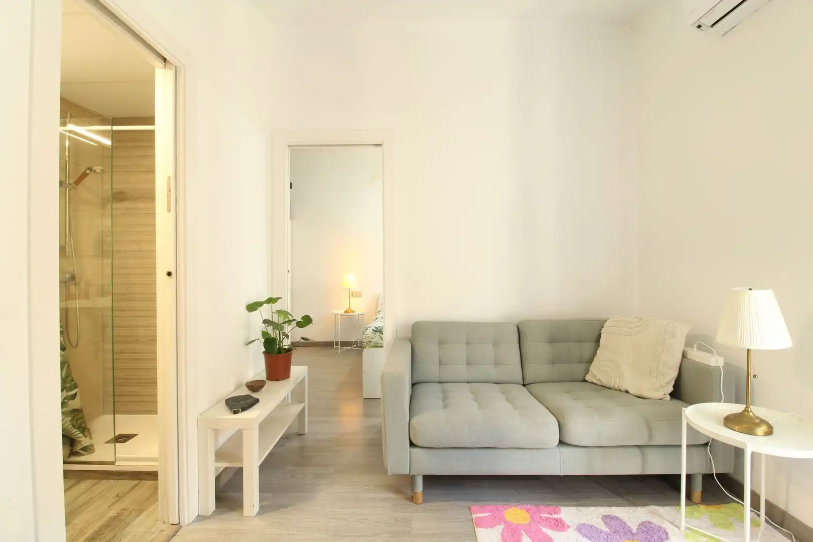 Sala d'estar de Àtic en venda en Barcelona amb Aire condicionat, Calefacció i Terrassa