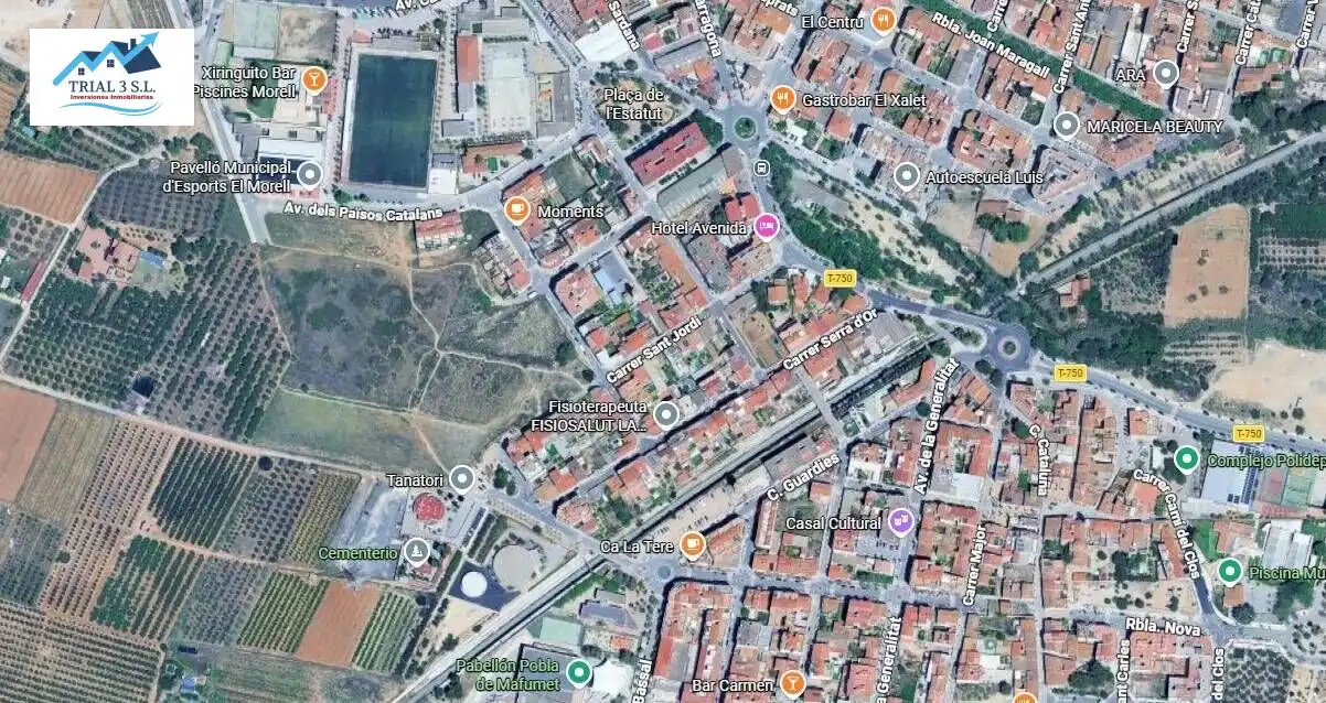 Vista exterior de Pis en venda en La Pobla de Mafumet