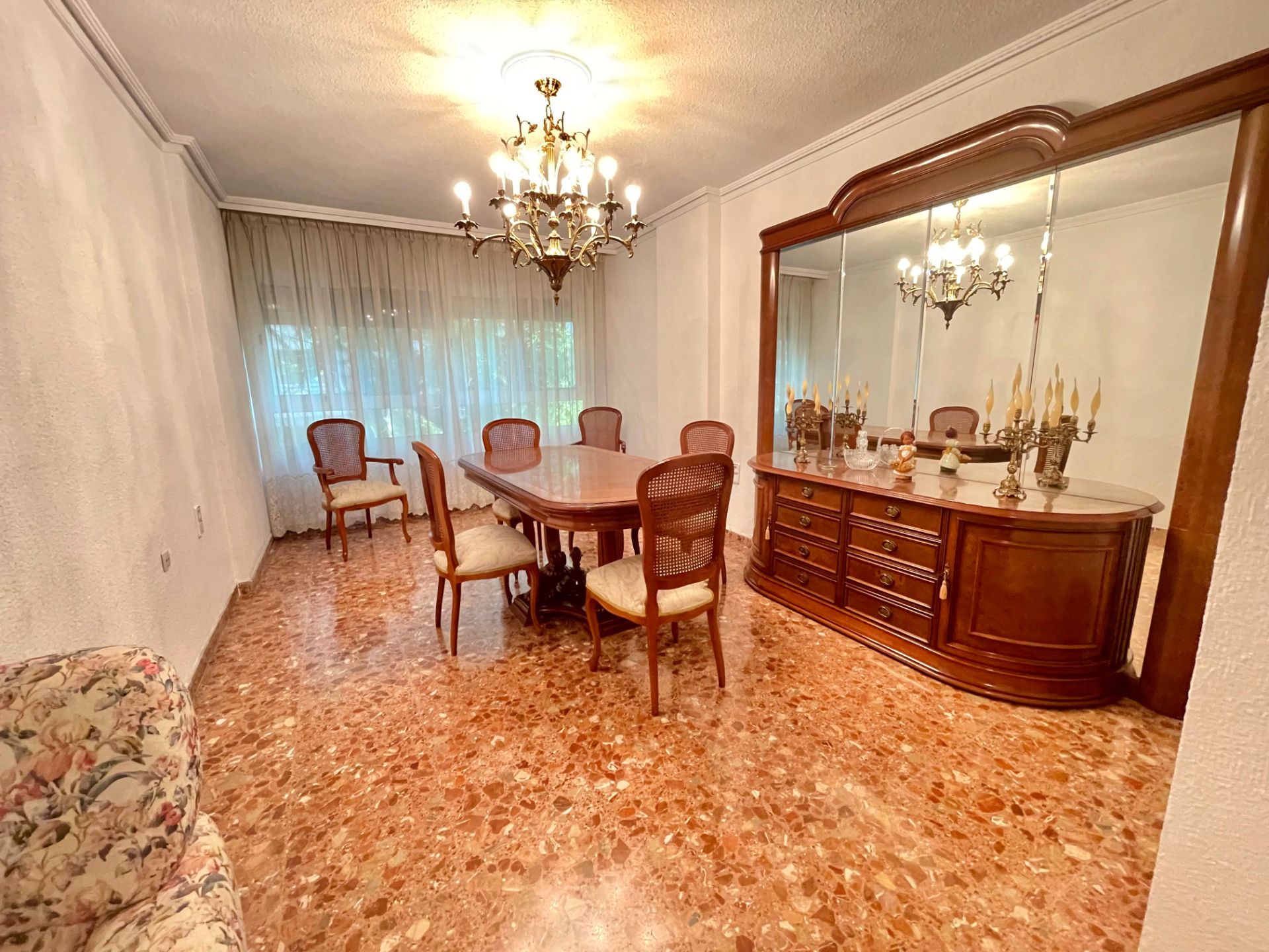 Dining room of Flat for sale in  Valencia Capital  with Terrace and Balcony