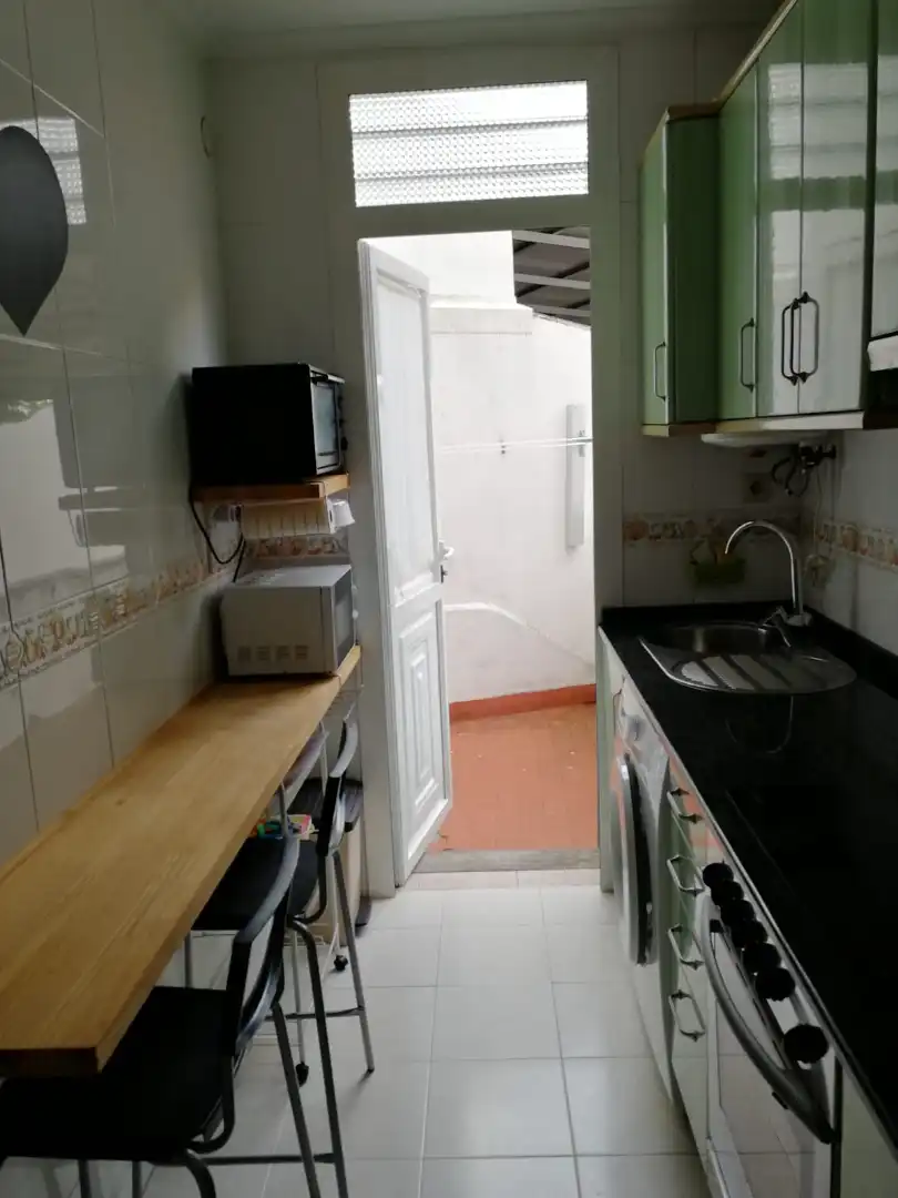 Kitchen of Flat for rent in Ferrol  with Furnished, Oven and Microwave