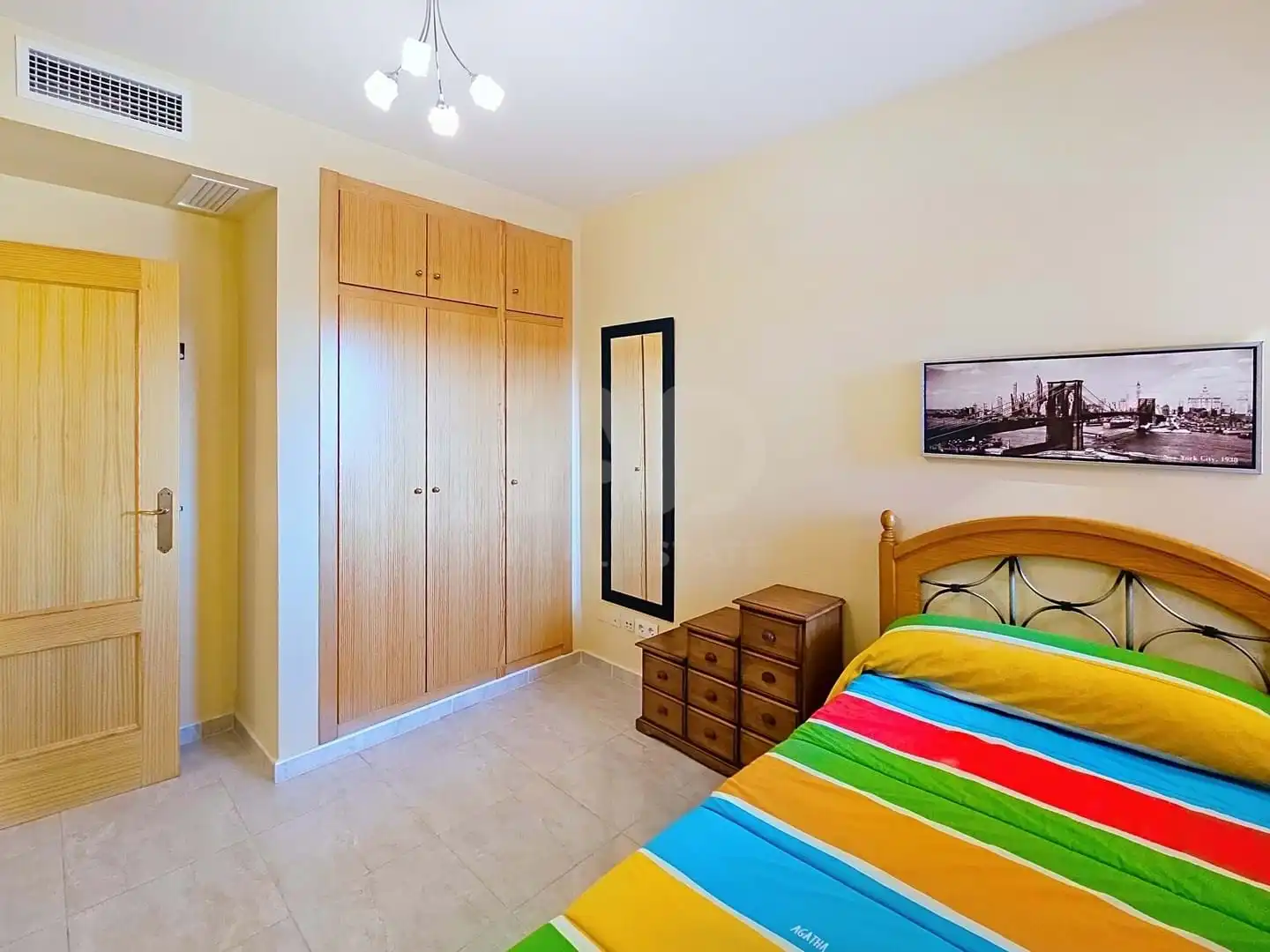 Bedroom of Flat for sale in Miramar  with Air Conditioner, Heating and Terrace