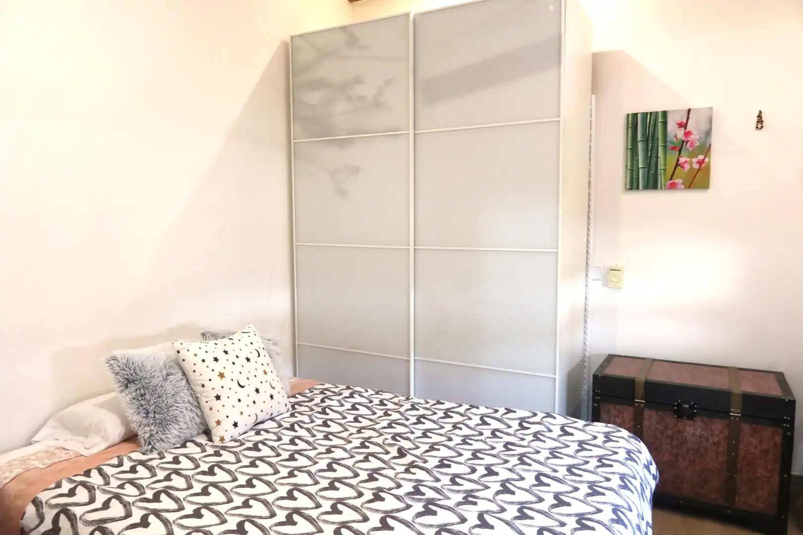 Schlafzimmer von Erdgeschoss zum Verkauf in  Palma de Mallorca mit Klimaanlage, Privatgarten und Abstellraum