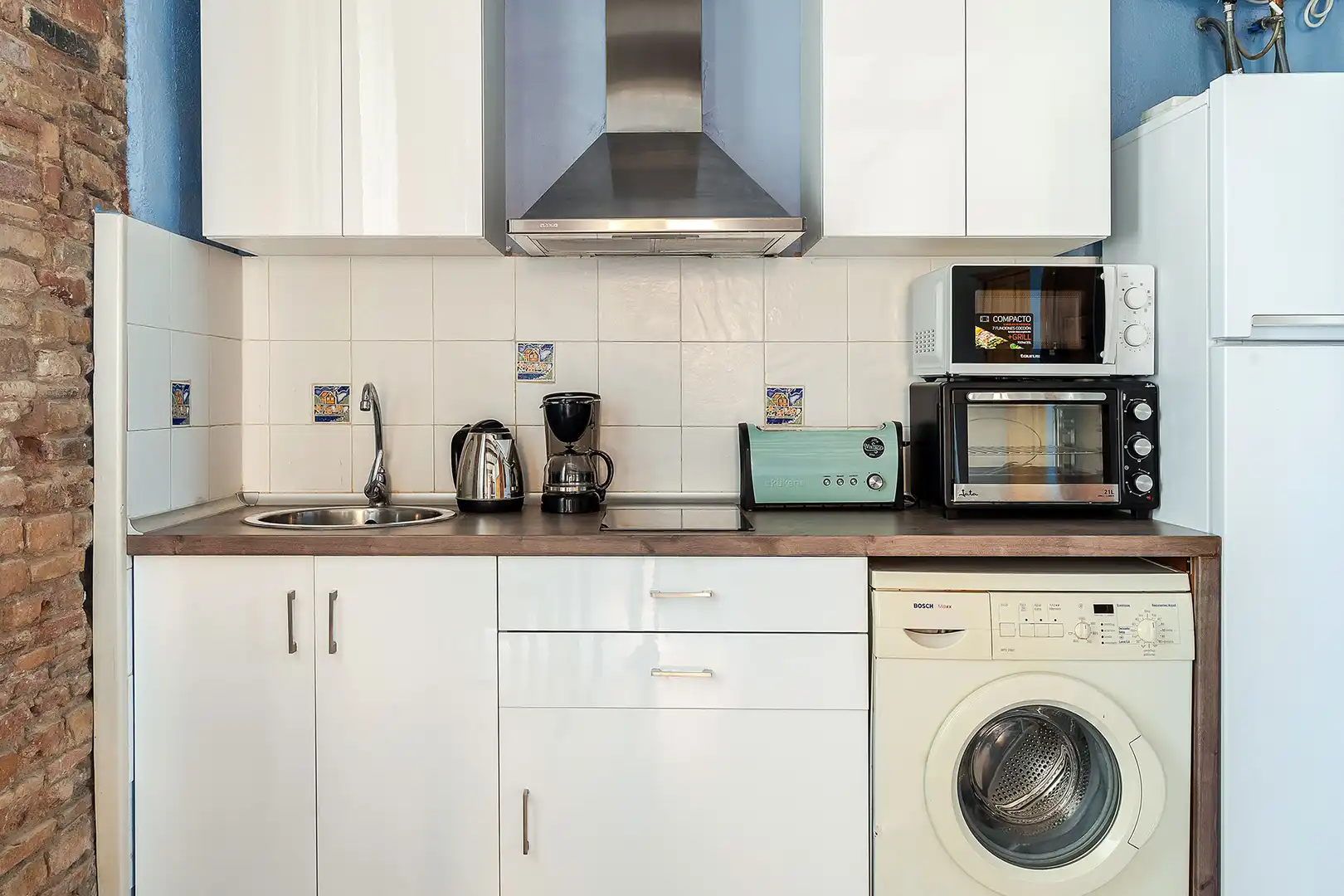 Kitchen of Apartments for sale in Barcelona  with Air Conditioner, Furnished and Washing machine