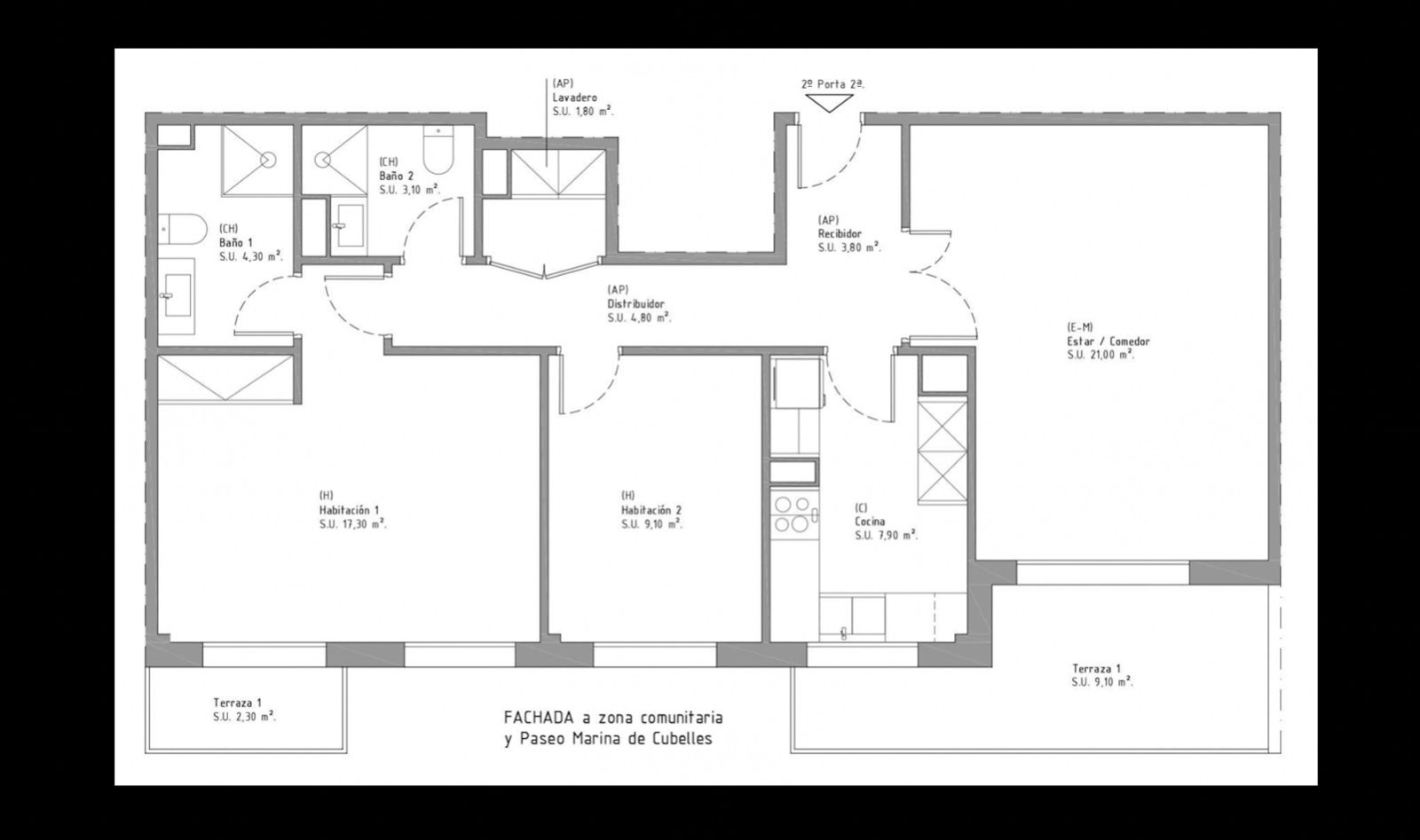 Piso en venta en Cubelles con Aire acondicionado, Calefacción y Trastero
