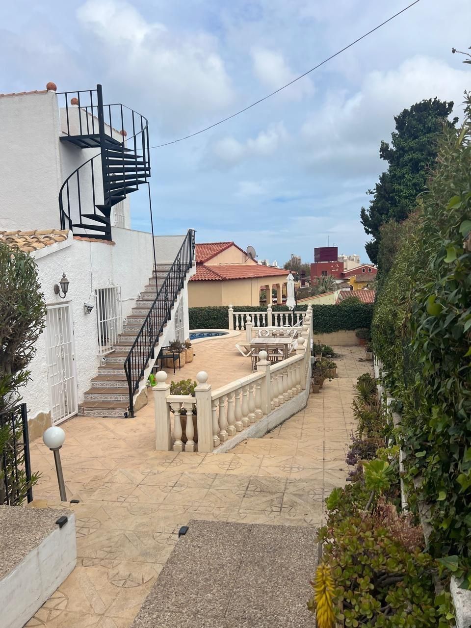 Terrassa de Casa adosada en venda en Calpe / Calp amb Aire condicionat, Terrassa i Piscina