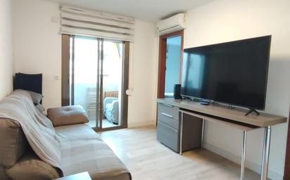 Living room of Flat for sale in L'Hospitalet de Llobregat  with Air Conditioner, Terrace and Balcony