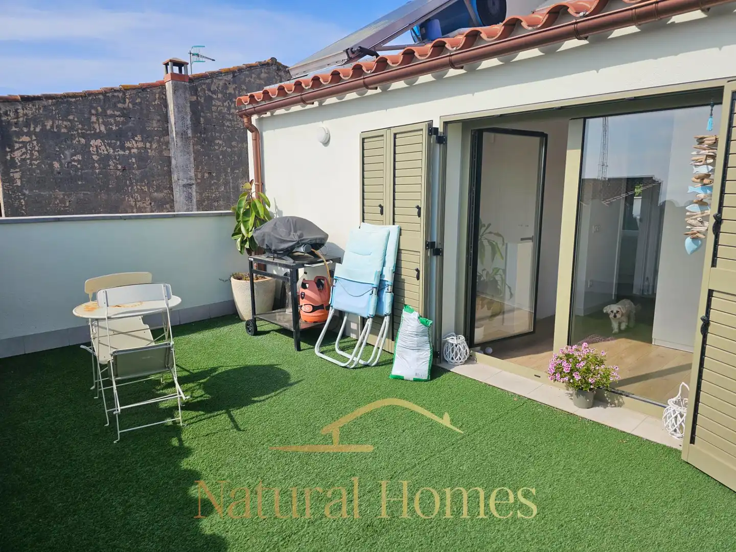Terrace of Duplexes for rent in Caldes d'Estrac  with Air Conditioner, Terrace and Furnished