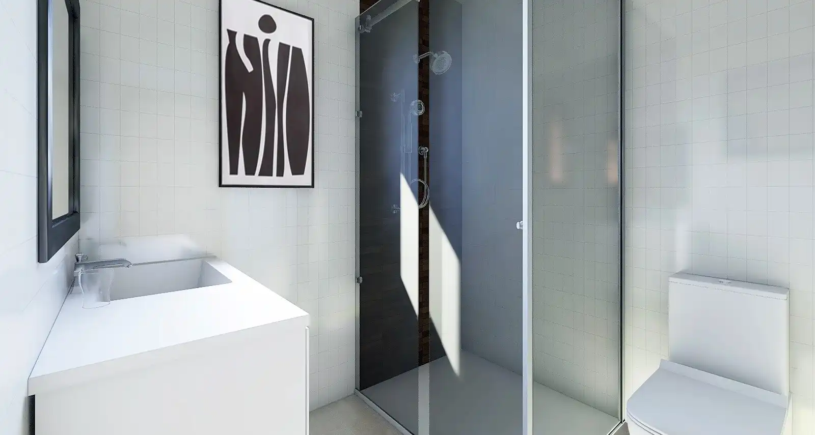 Baño de Casa adosada en venta en Polop con Terraza, Trastero y Horno