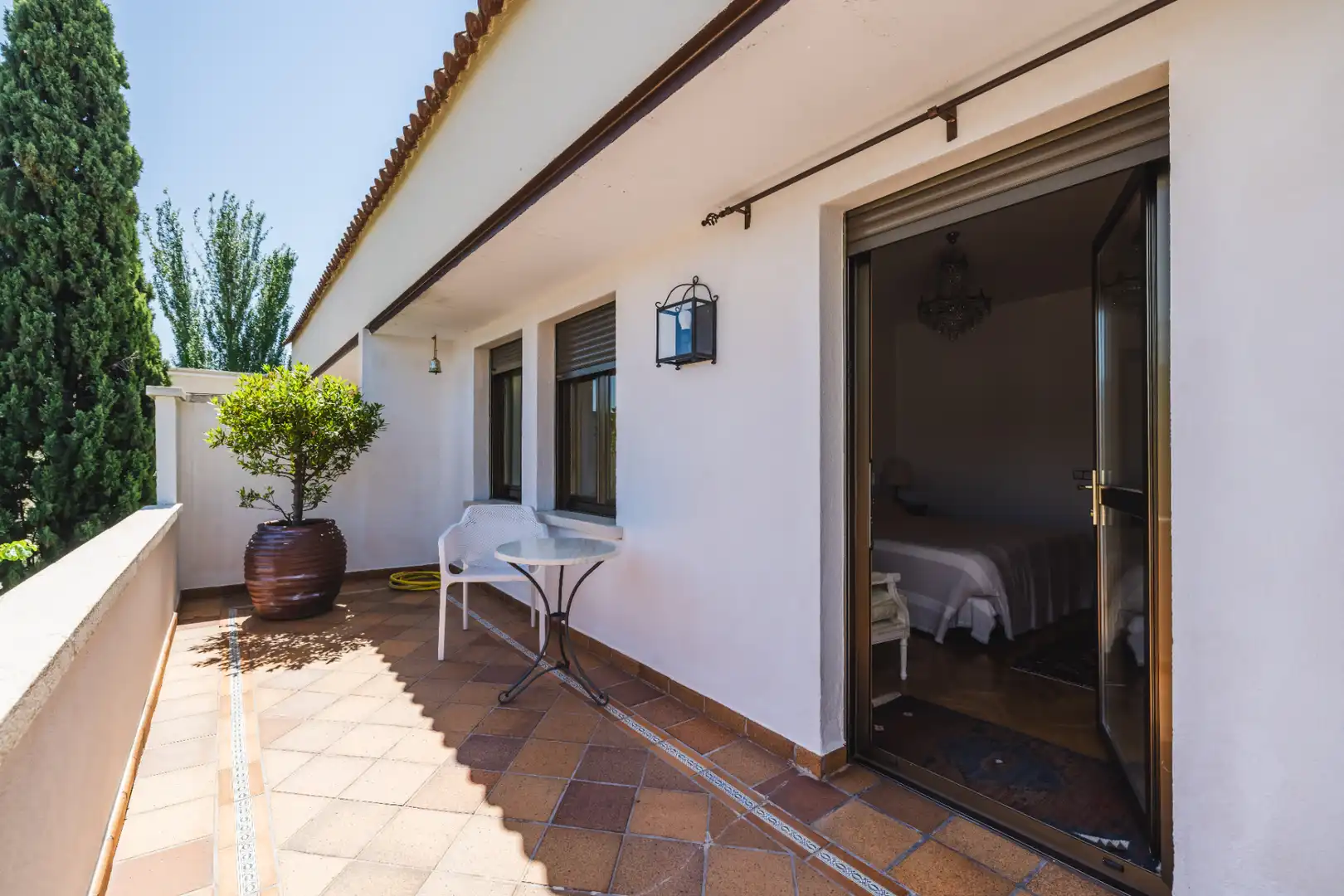 Terraza de Casa o chalet en venta en Las Rozas de Madrid con Aire acondicionado, Calefacción y Jardín privado