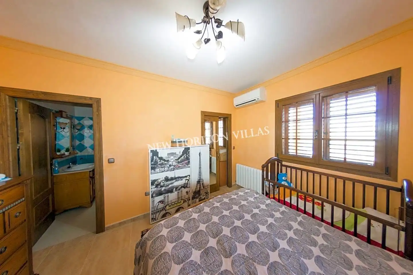 Dormitori de Casa o xalet en venda en Zurgena amb Aire condicionat, Terrassa i Piscina