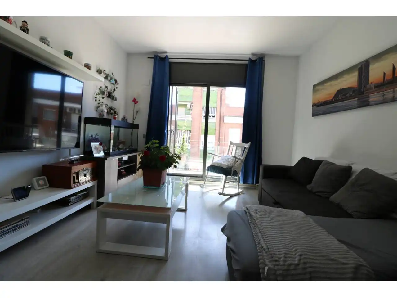 Wohnzimmer von Dachboden zum Verkauf in Montcada i Reixac mit Klimaanlage, Heizung und Parkett
