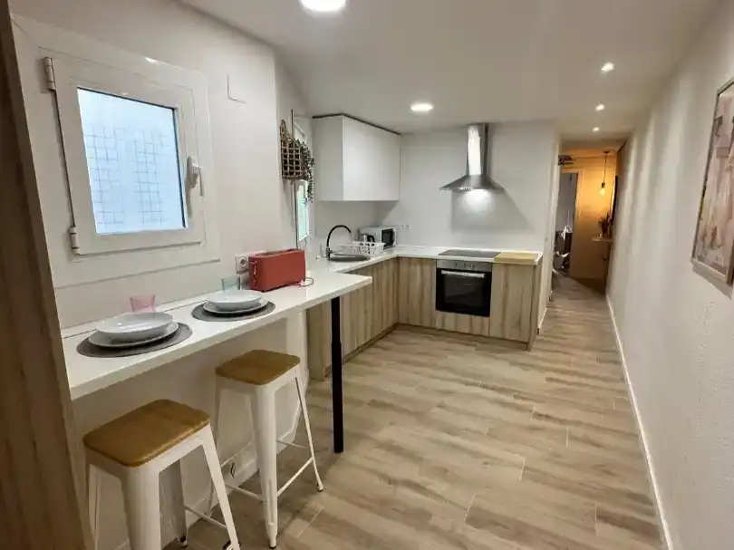 Kitchen of Flat for share in Castellón de la Plana / Castelló de la Plana  with Furnished