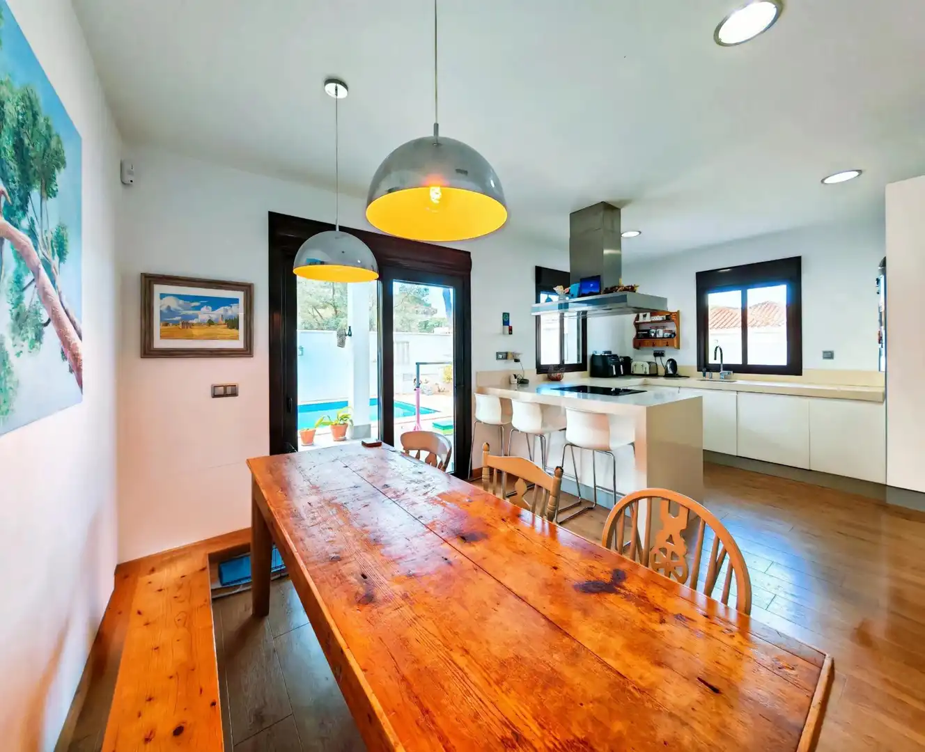 Comedor de Casa o chalet en venta en Chiclana de la Frontera con Aire acondicionado, Jardín privado y Terraza