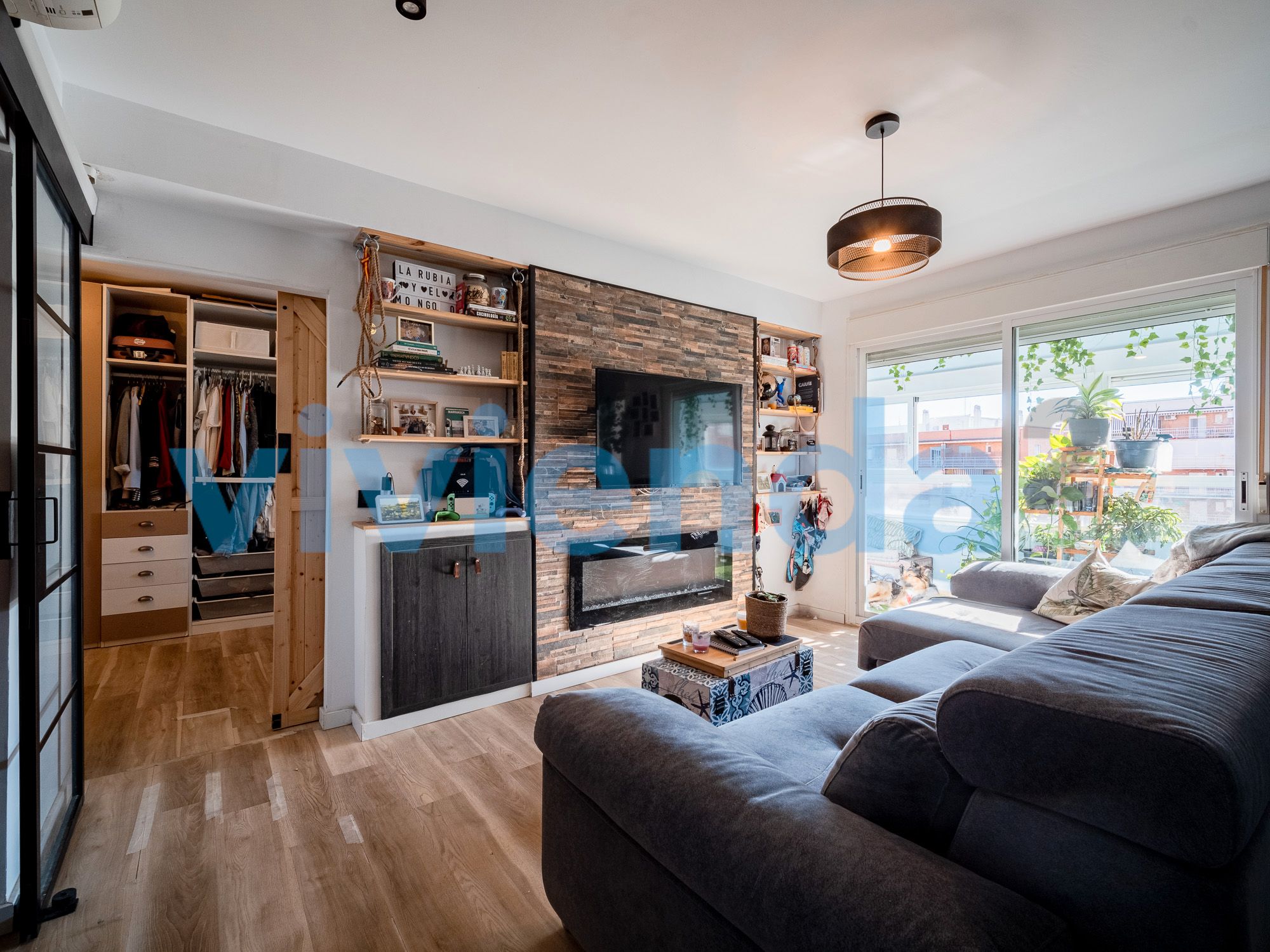 Living room of Flat for sale in  Madrid Capital  with Air Conditioner, Heating and Terrace