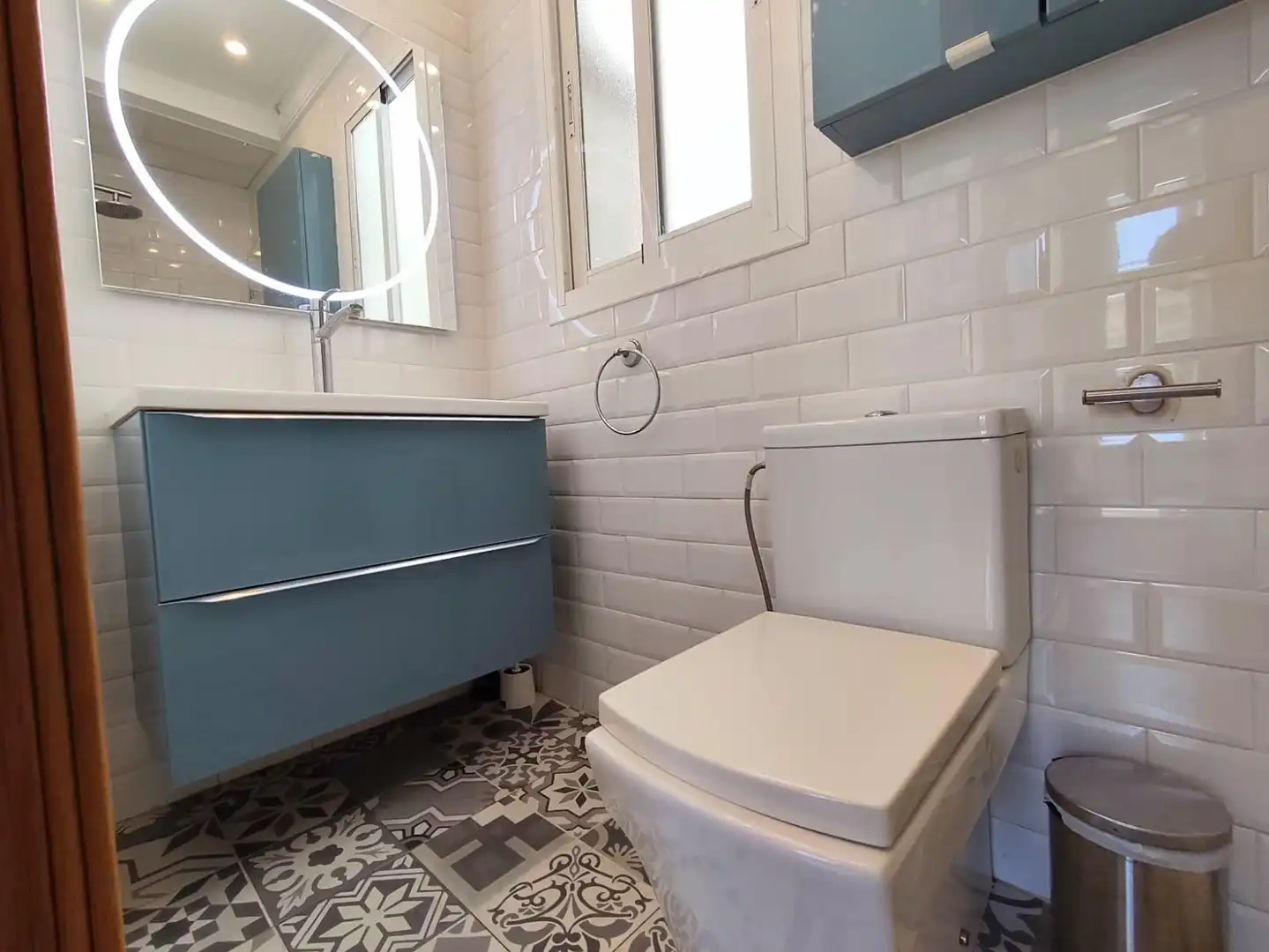 Badezimmer von Wohnung zur Miete in Valencia mit Klimaanlage, Möbliert und Balkon