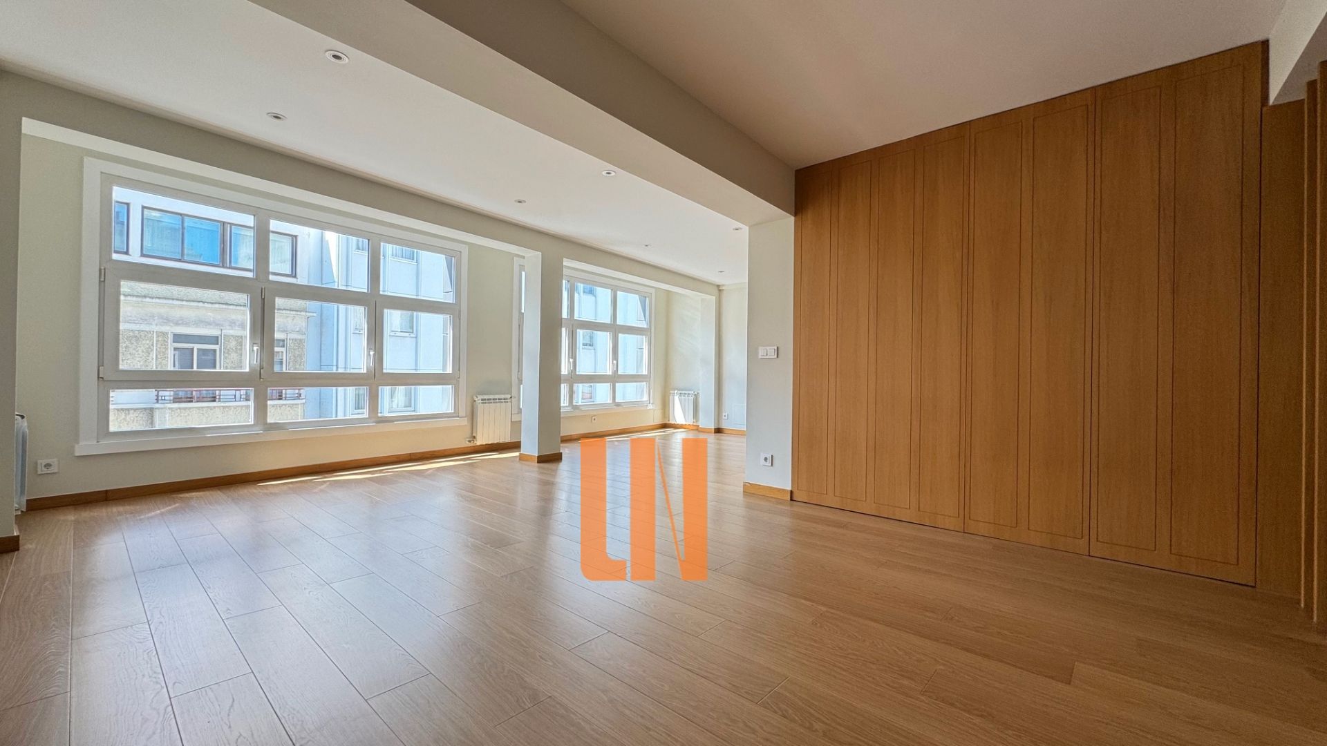 Sala de estar de Piso en venta en A Coruña Capital  con Calefacción, Horno y Lavadora