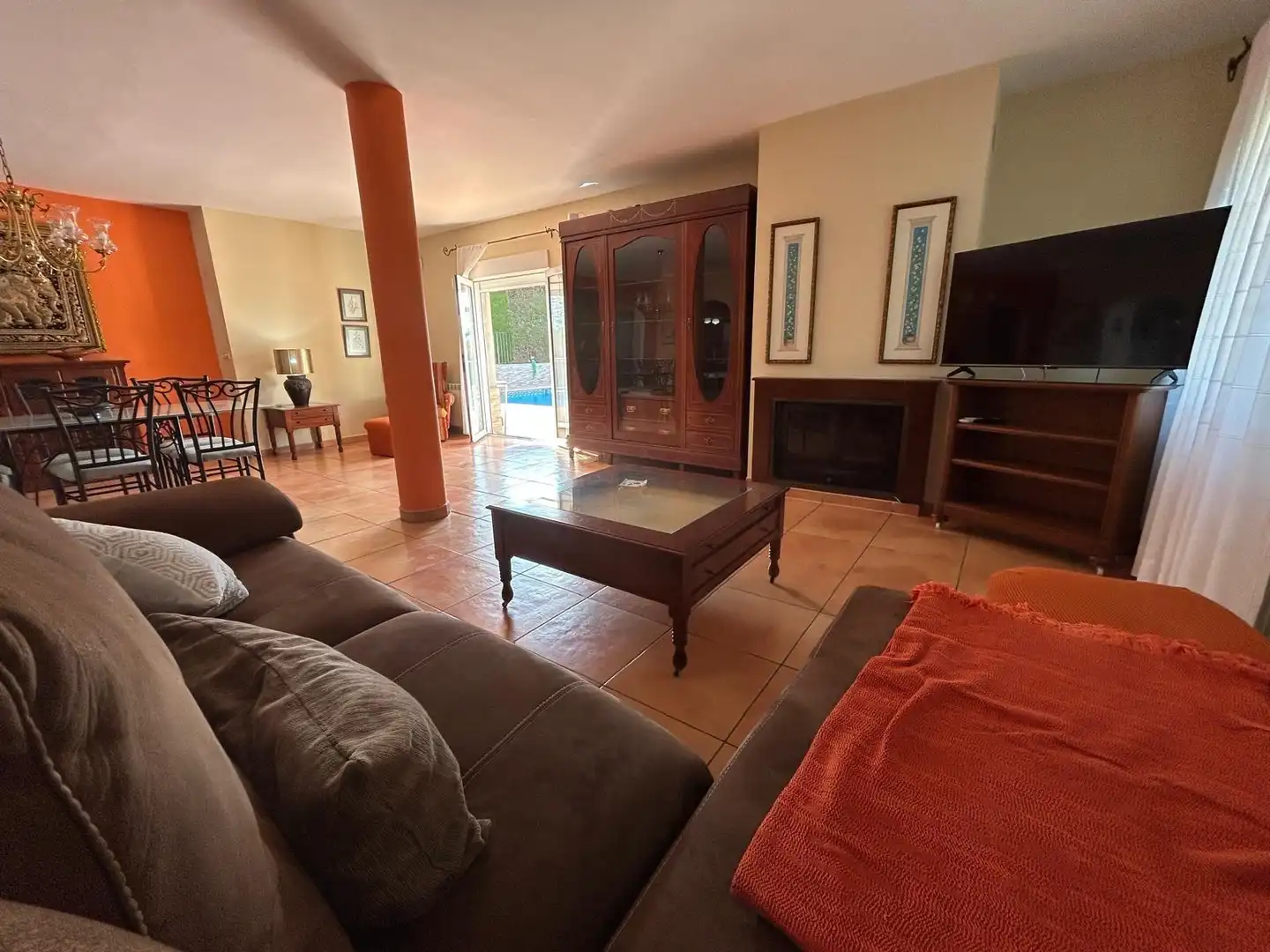 Sala de estar de Casa o chalet en venta en La Font d'en Carròs con Aire acondicionado, Calefacción y Jardín privado