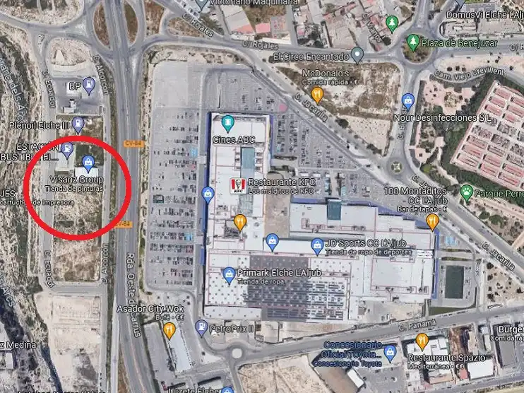 Parkplatz von Fabrik Grundstücke zum Verkauf in Elche / Elx