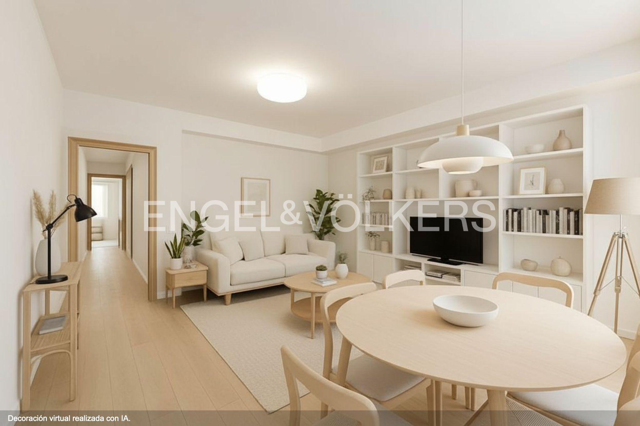 Living room of Apartment for sale in  Barcelona Capital  with Air Conditioner, Heating and Parquet flooring