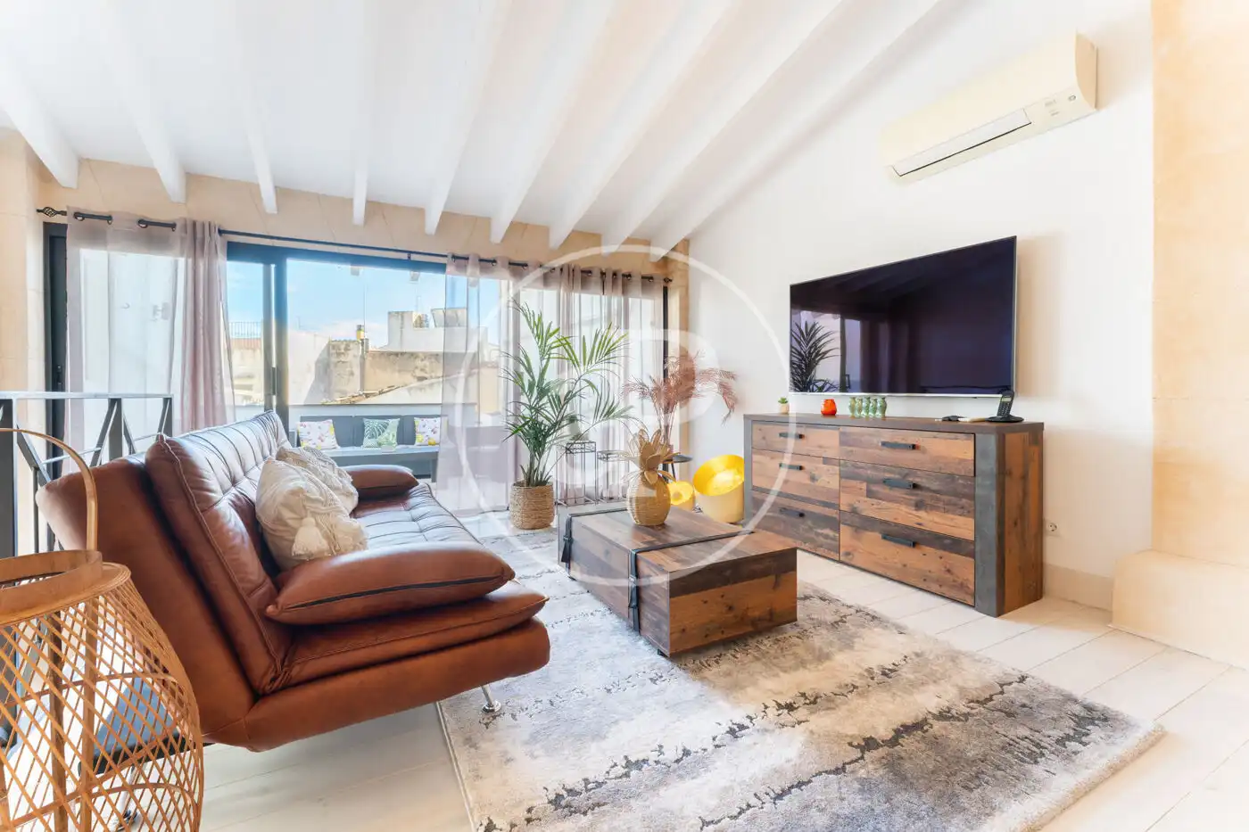 Wohnzimmer von Haus oder Chalet zum Verkauf in  Palma de Mallorca mit Klimaanlage, Heizung und Terrasse