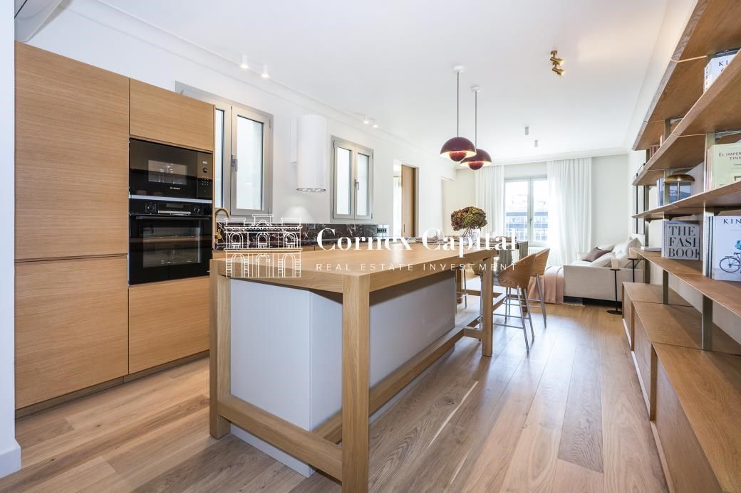 Kitchen of Flat for sale in  Barcelona Capital  with Air Conditioner, Heating and Terrace