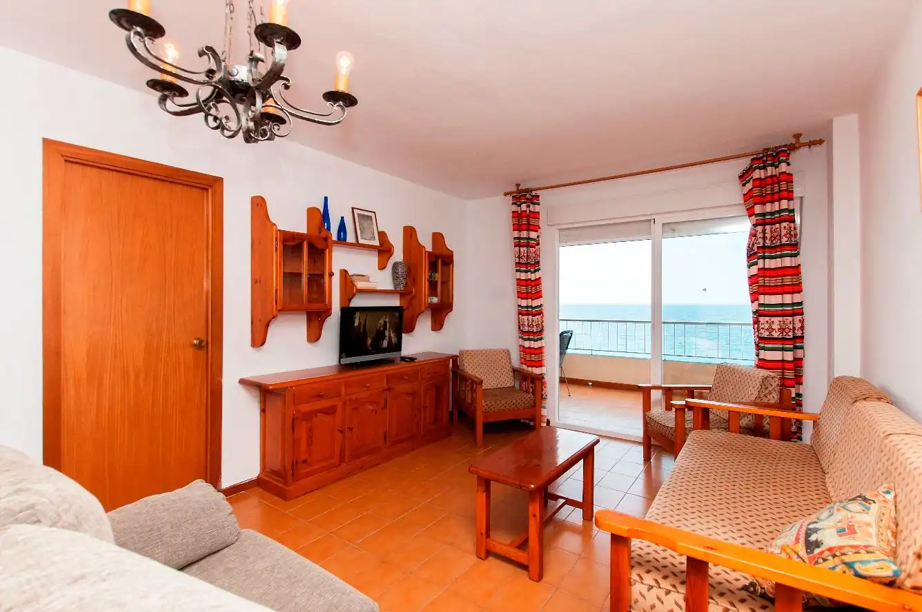 Wohnzimmer von Wohnungen zur Miete in Almuñécar mit Terrasse, Möbliert und Ofen